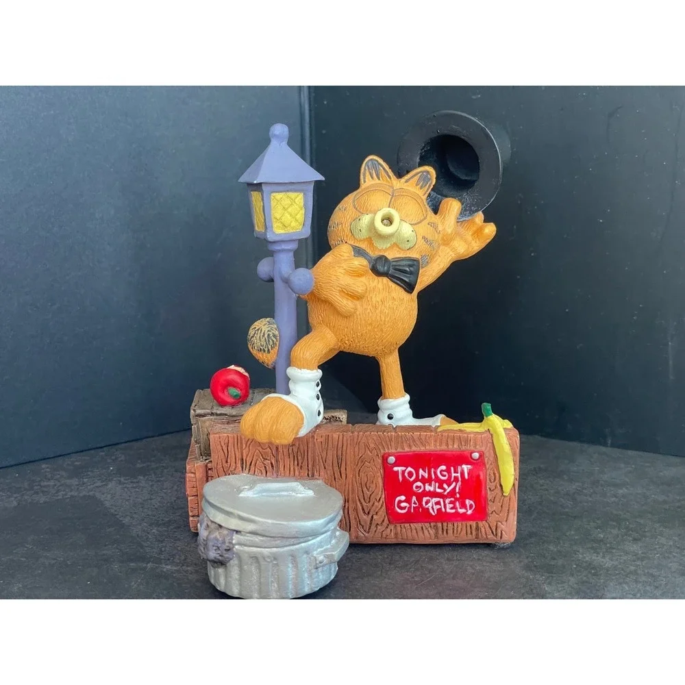 Vintage 1993 Danbury Mint Garfield Midnight Serenade Figurine Jim Davis Alley